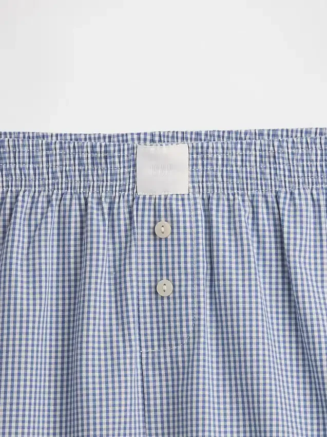 Pyjamas-shorts i poplin