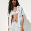 Pyjamas-shorts i poplin