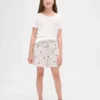 Pyjamas-shorts i resirkulert flanell for barn
