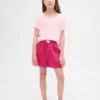 Pyjamas-shorts i resirkulert flanell for barn