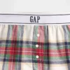 Pyjamas-shorts i resirkulert flanell for barn