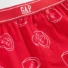 Pyjamas-shorts i resirkulert flanell for barn