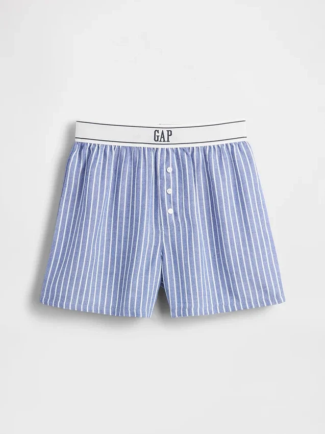 Pyjamas-shorts i resirkulert flanell for barn