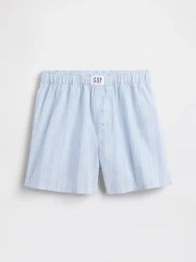 Pyjamas-shorts i resirkulert poplin for barn