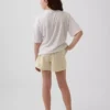 Pyjamas-shorts i resirkulert poplin for barn