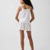 Pyjamas-Shorts i resirkulert ribbestrikk for barn