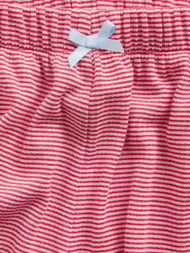 Pyjamas-Shorts i resirkulert ribbestrikk for barn