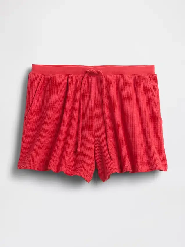 Pyjamas-Shorts i vaffelstrikk