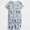 Pyjamas-shortsett i økologisk børstet bomull med Star Wars-motiv for Baby og Småbarn