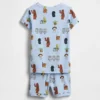 Pyjamas-shortsett i økologisk børstet bomull med Star Wars-motiv for Baby og Småbarn
