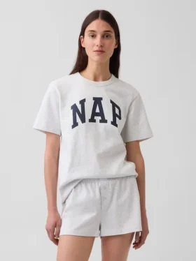 Pyjamas-T-skjorte i oversize med Nap-logo