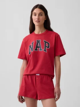 Pyjamas-T-skjorte i oversize med Nap-logo