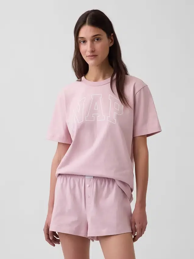 Pyjamas-T-skjorte i oversize med Nap-logo