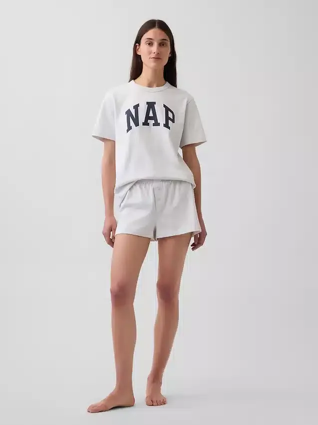 Pyjamas-T-skjorte i oversize med Nap-logo