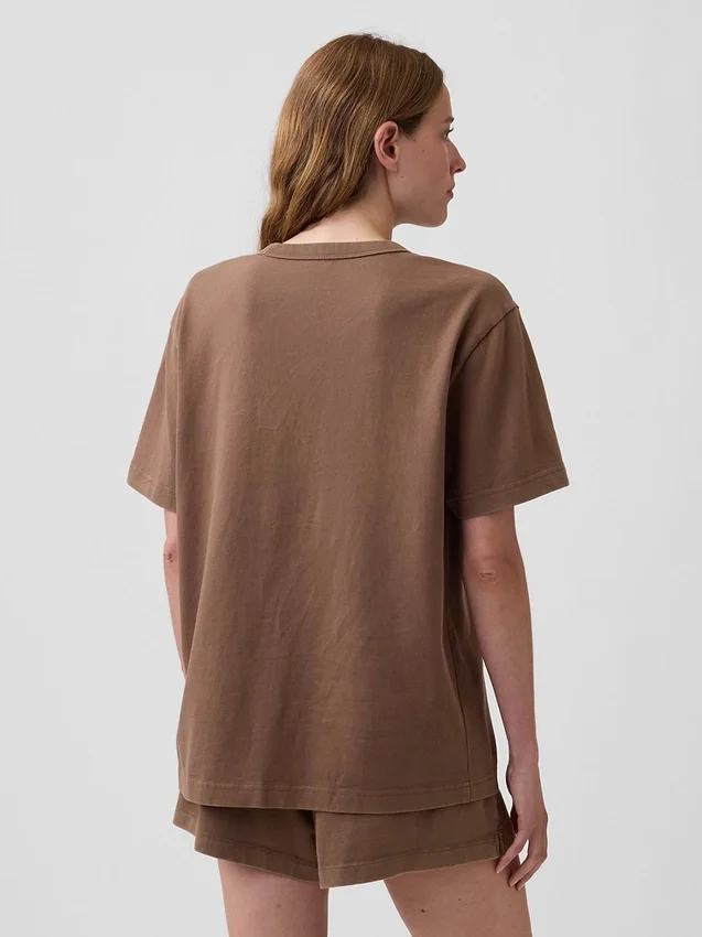 Pyjamas-T-skjorte i oversize med Nap-logo