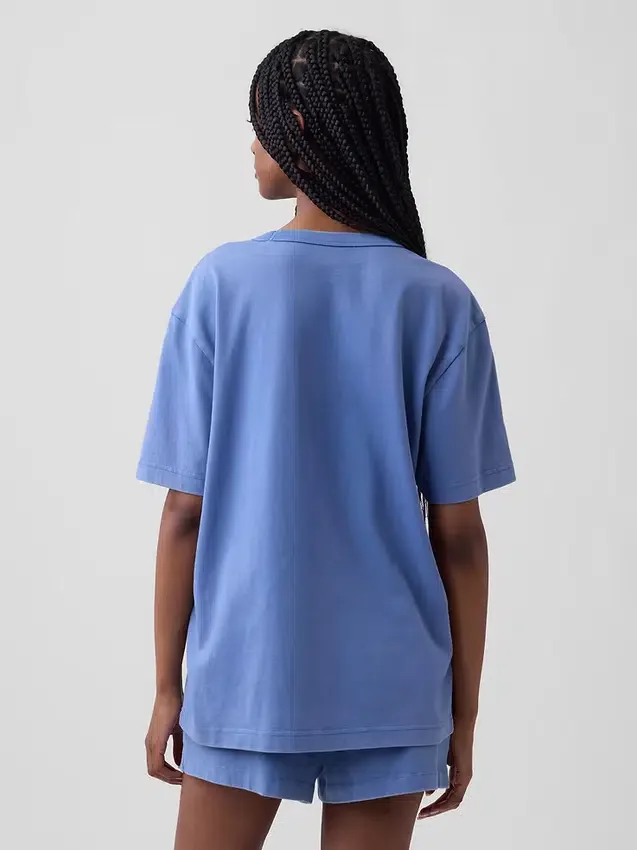Pyjamas-T-skjorte i oversize med Nap-logo