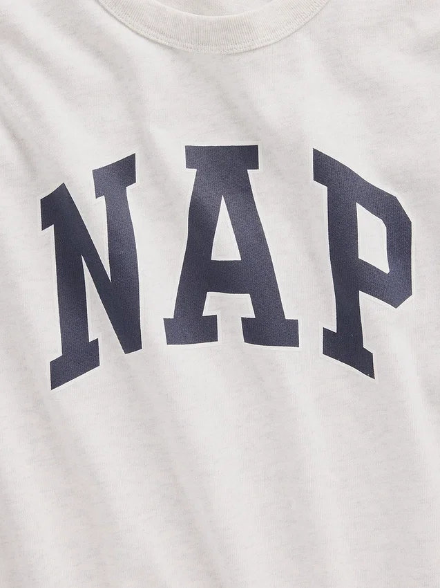 Pyjamas-T-skjorte i oversize med Nap-logo