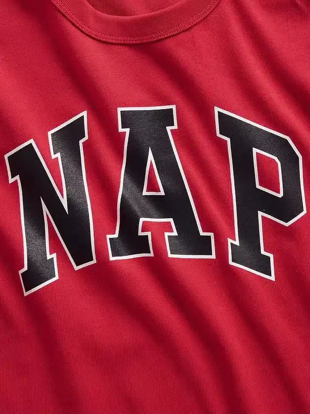 Pyjamas-T-skjorte i oversize med Nap-logo