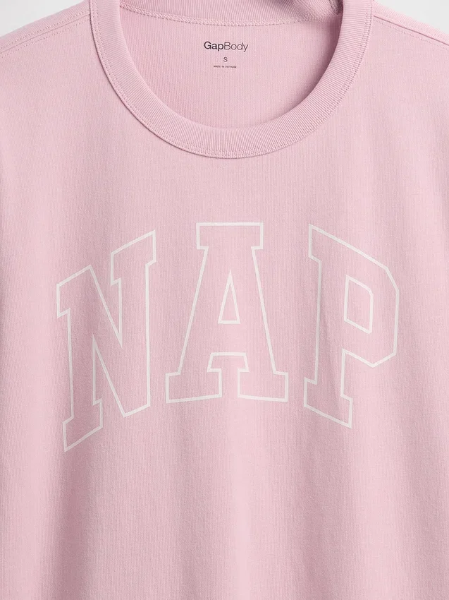 Pyjamas-T-skjorte i oversize med Nap-logo
