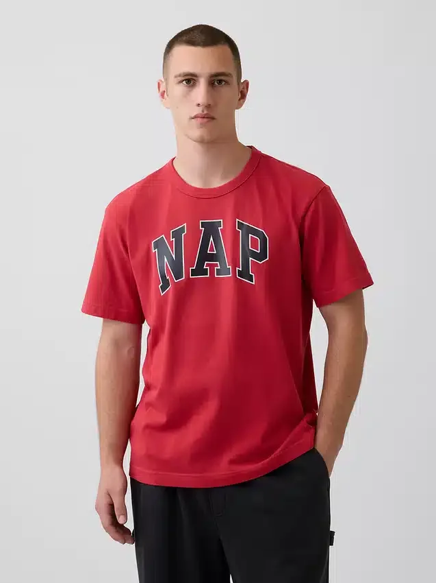 Pyjamas-T-skjorte i oversize med Nap-logo