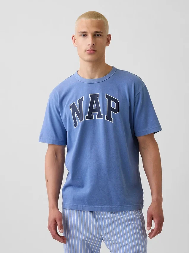 Pyjamas-T-skjorte i oversize med Nap-logo