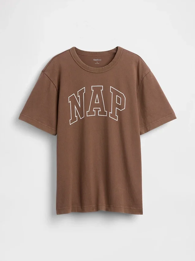 Pyjamas-T-skjorte i oversize med Nap-logo