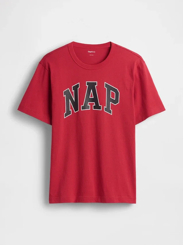 Pyjamas-T-skjorte i oversize med Nap-logo