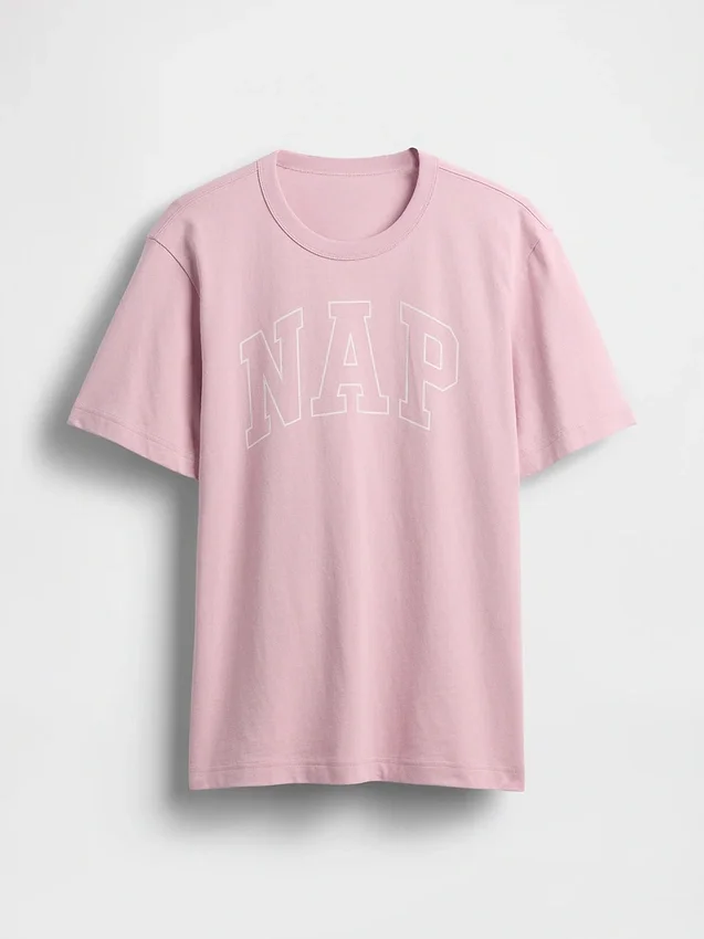 Pyjamas-T-skjorte i oversize med Nap-logo