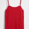 Pyjamas-tanktop i resirkulert ribbestrikk for barn
