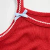 Pyjamas-tanktop i resirkulert ribbestrikk for barn