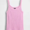 Pyjamas-tanktop i vaffelstrikk