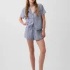 Pyjamasbukser i krøllet gasbind Shorts