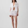 Pyjamasbukser i krøllet gasbind Shorts