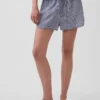 Pyjamasbukser i krøllet gasbind Shorts