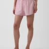 Pyjamasbukser i krøllet gasbind Shorts