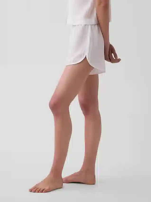 Pyjamasbukser i krøllet gasbind Shorts