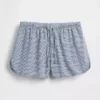 Pyjamasbukser i krøllet gasbind Shorts
