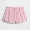 Pyjamasbukser i krøllet gasbind Shorts