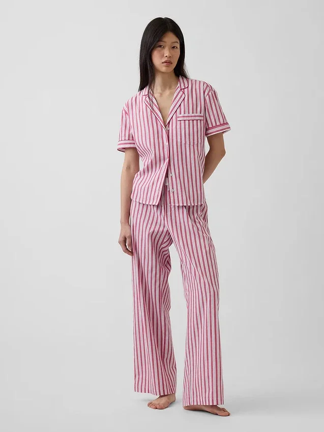 Pyjamasbukser i poplin