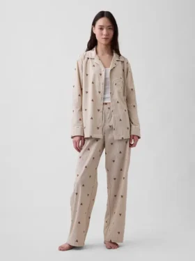 Pyjamasbukser i poplin