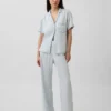 Pyjamasbukser i poplin