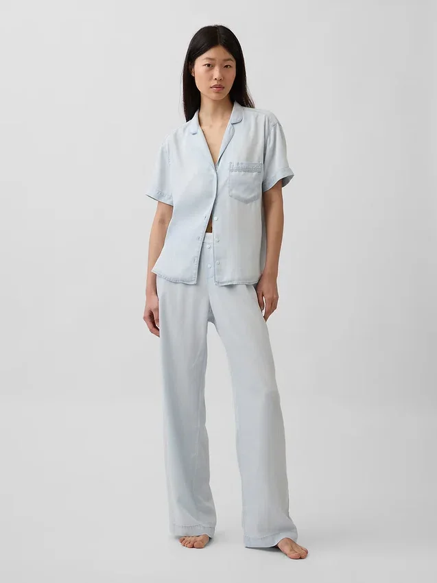 Pyjamasbukser i poplin