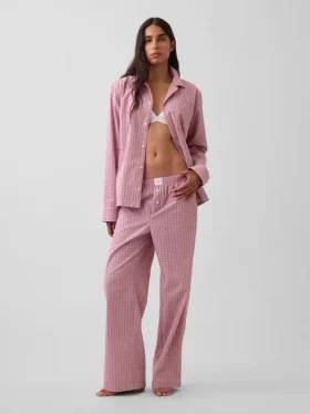 Pyjamasbukser i poplin