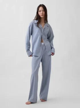 Pyjamasbukser i poplin