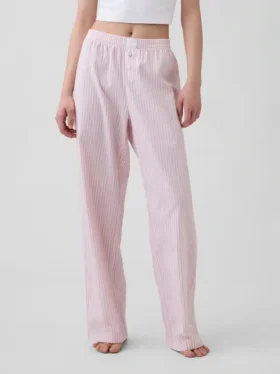 Pyjamasbukser i poplin