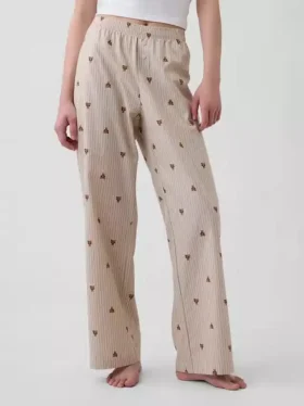 Pyjamasbukser i poplin