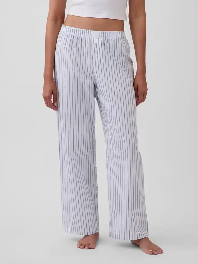 Pyjamasbukser i poplin