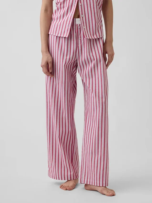 Pyjamasbukser i poplin