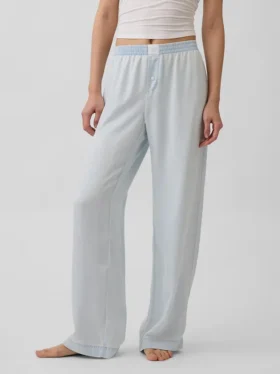 Pyjamasbukser i poplin