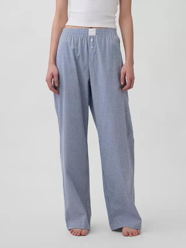 Pyjamasbukser i poplin
